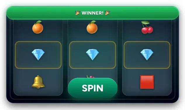 Slot spins mini-game